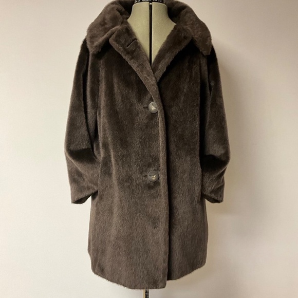 Vintage Jacrotta by Jacob Crowley Dynel & Mohair Faux Fur Swing Coat – 1960s - Picture 8 of 13
